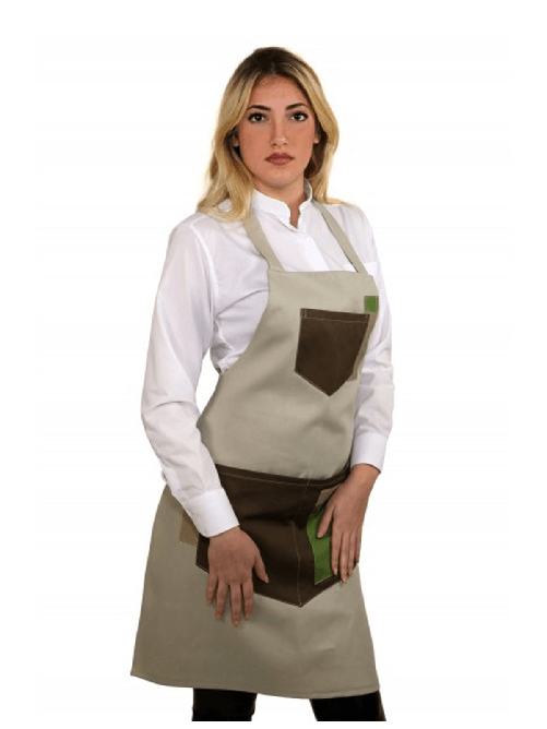 Grembiule wine bar sala cucina ristorante pub vineria cameriere pizzeria verde